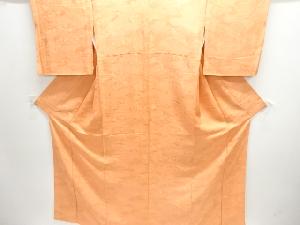 雲に花古典柄織出し色無地着物